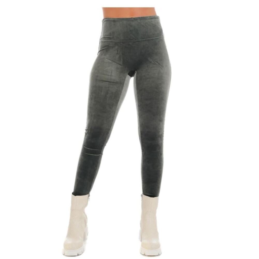 NWT! SPANX Women's Velvet‎ Legging Dark Palm Size-MEDIUM